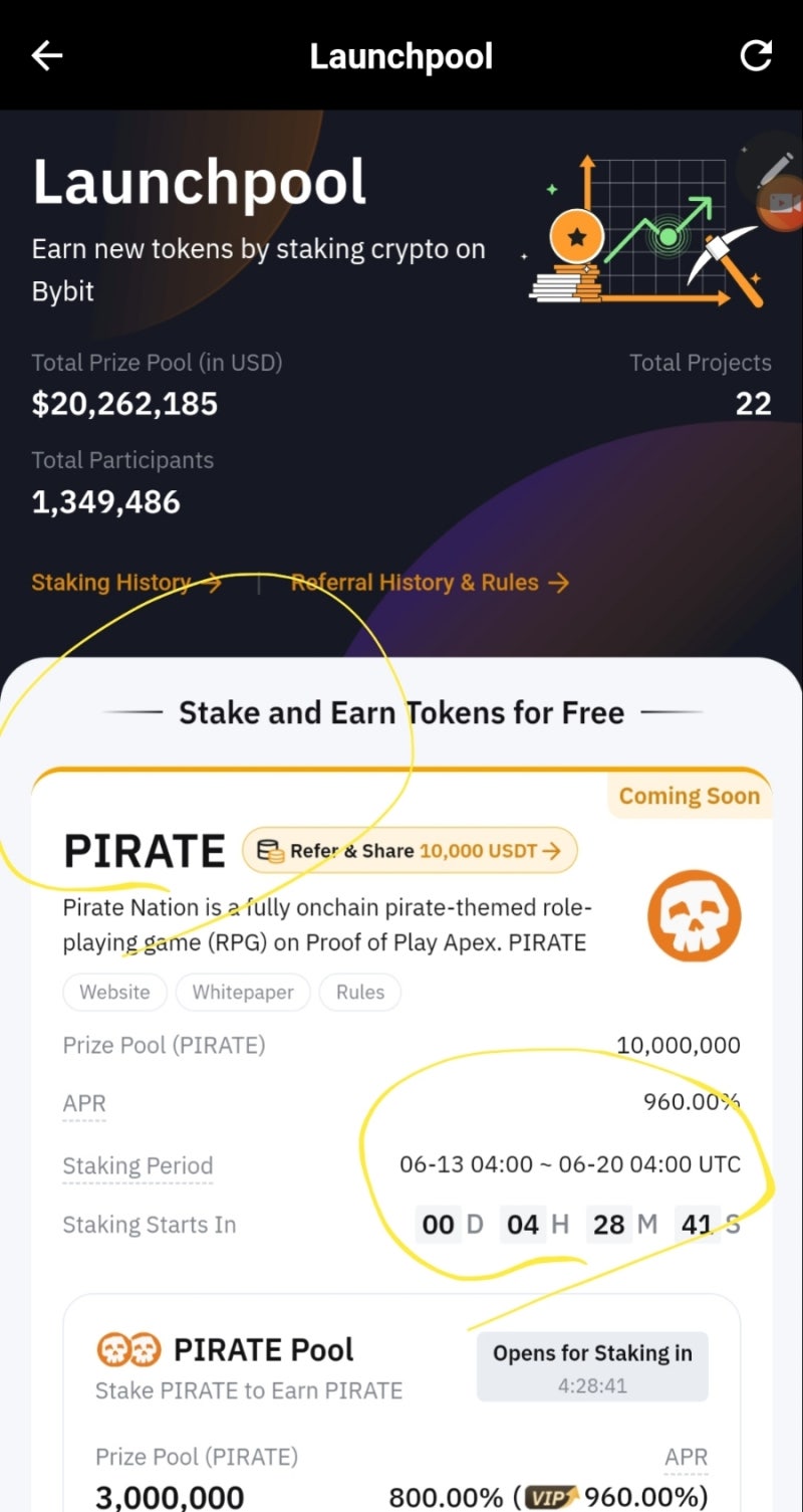 바이비트 해적 코인 pirate 런치풀 참여하기 : 네이버 블로그