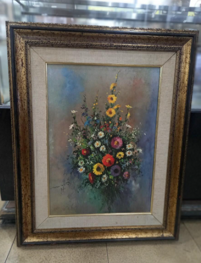  "古傳美 화사함이 가득 꽃그림 대형그림액자 입니다" 미술품 꽃그림 그림판매 / 반려동물 강아지 고양이 핸드캐리 기내 화물 운송 서비스