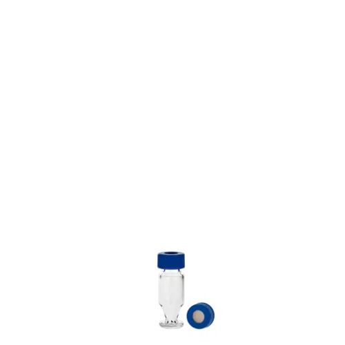  [유리초자] 1.2 ml V형 투명 셉텀 샘플 바이알 & 스크류 캡 1.2 ml V-type Clear Septum Vial & Screw cap