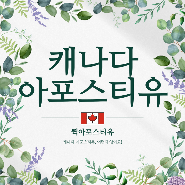  캐나다아포스티유, 준비를 철저하게? 어렵지 않아요