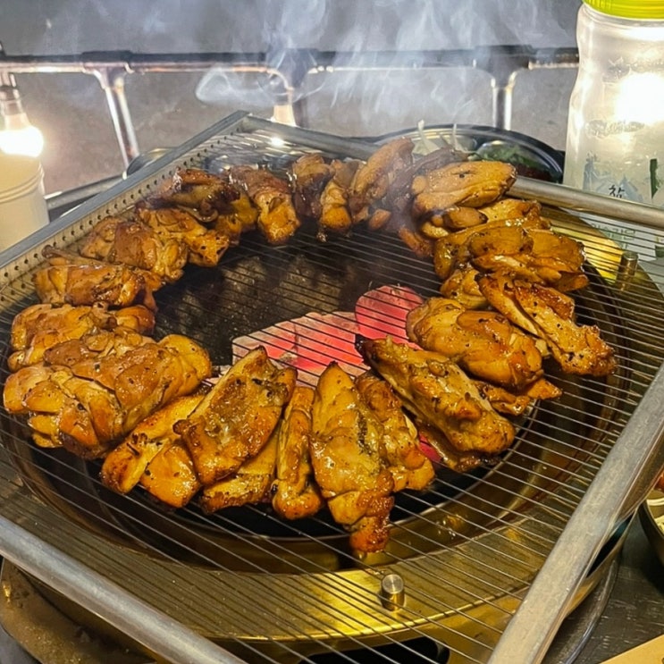  속초 진숯불닭갈비 전부 구워주는 숯불닭갈비