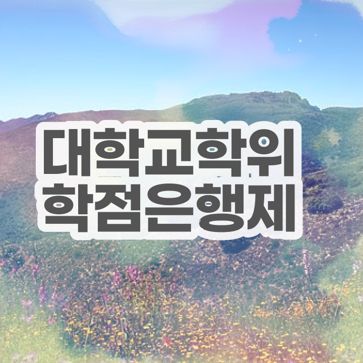  학점은행제 학위증 이미지 온라인 수업만으로 준비하는 팁