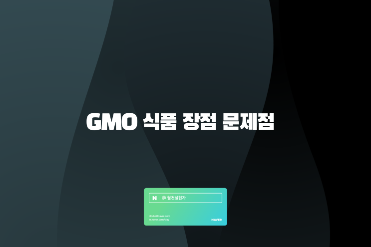 GMO 식품 장점 문제점 자세하게 정리