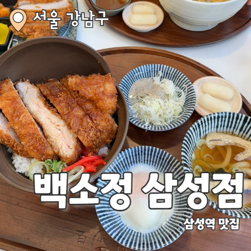  백소정 : 푸짐한 일식전문점 삼성역 맛집 내돈내산 후기