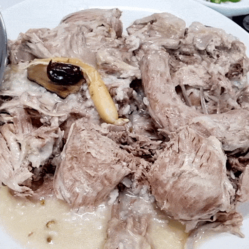  누룽지 닭백숙 맛집, 누룽지오리백숙, 본가장수촌 서울중랑점 ft 김치