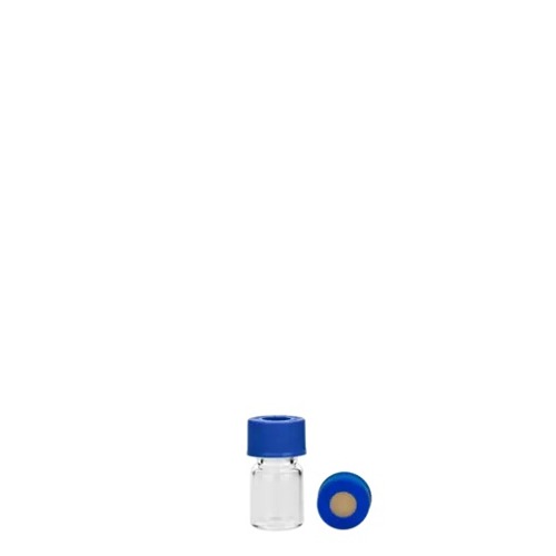  [유리초자] 2 ml 투명 셉텀 샘플 바이알 & 스크류 캡 2 ml Clear Septum Vial & Screw cap
