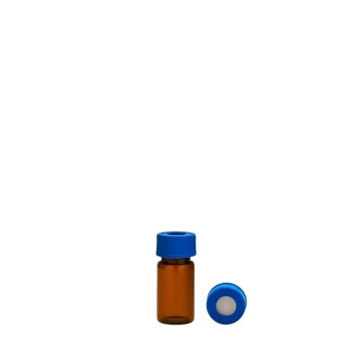  [유리초자] 3.75 ml 엠버 셉텀 샘플 바이알 & 스크류 캡 3.75 ml Amber Septum Vial & Screw cap