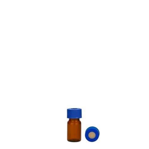  [유리초자] 2.5 ml 엠버 셉텀 샘플 바이알 & 스크류 캡 2.5 ml Amber Septum Vial & Screw cap