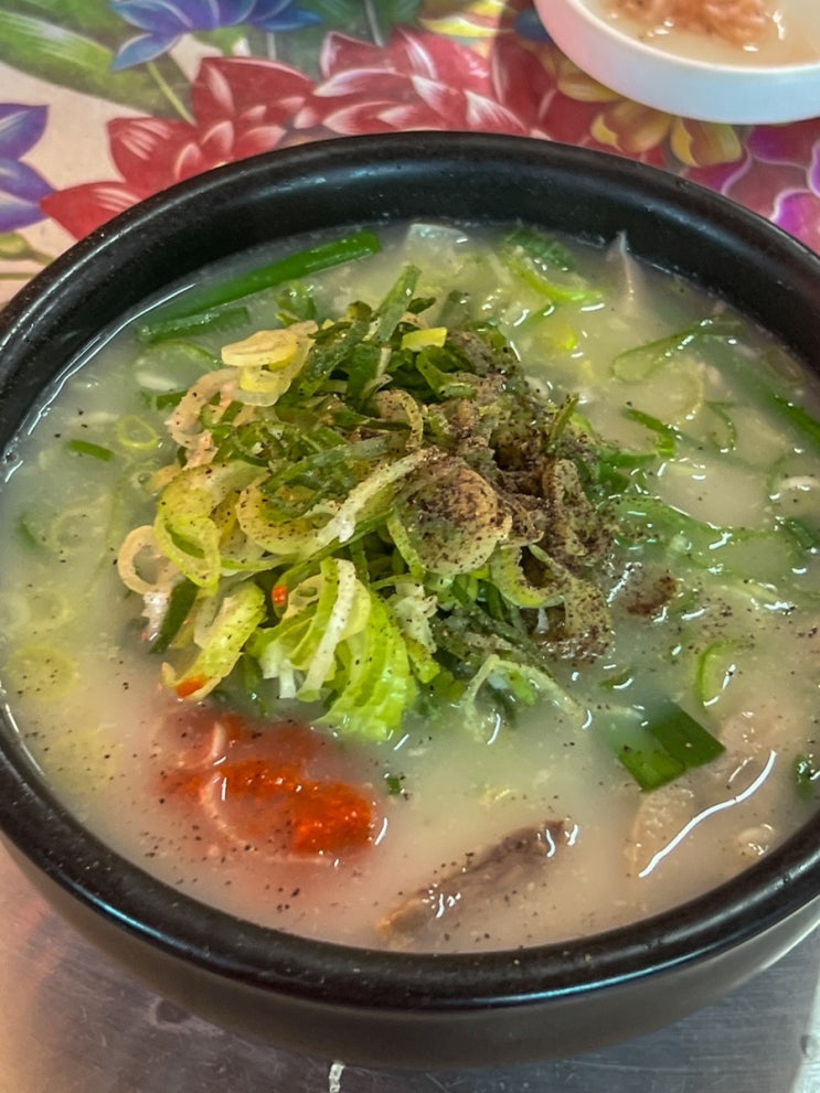  울산 신정동 맛집 부추무침이 특별한 돼지국밥 윤가네돼지국밥