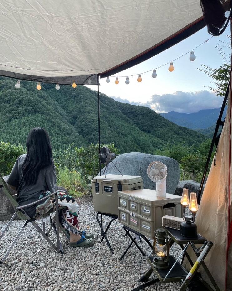  지리산 대경 오토캠핑장, 명당 A5 사이트 이용후기