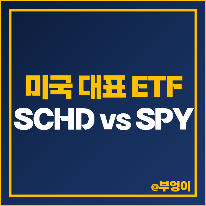 SCHD vs S&P500 ETF SPY 주가 흐름 기간별 미국 ETF 비교 SCHD vs S&P500 ETF SPY 주가 흐름 기간별 미국 ETF 비교
