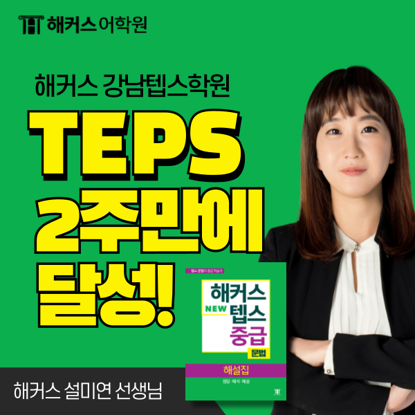  텝스 벼락치기 2주 만에 목표 달성한 강의