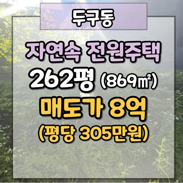  두구동 전원주택, 그림같은 소나무와 2층 단독주택의 조화, 자연친화적인 부산 전원 주택 매매