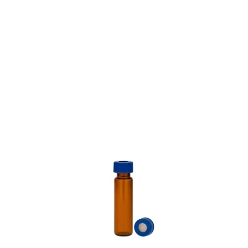  [유리초자] 2.5 ml 엠버 셉텀 샘플 바이알 & 스크류 캡 2.5 ml Amber Septum Vial & Screw cap