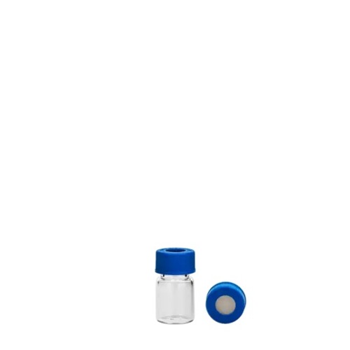  [유리초자] 2.5 ml 투명 셉텀 샘플 바이알 & 스크류 캡 2.5 ml Clear Septum Vial & Screw cap