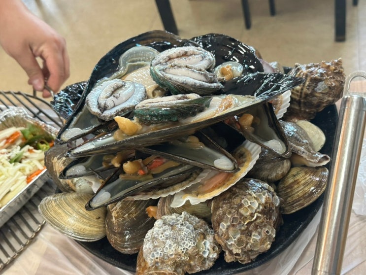  제부도 여행 조개구이 파전 칼국수 맛집 전곡어촌푸드 바지락칼국수