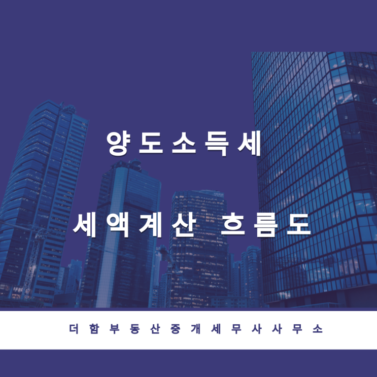  양도소득세 세액계산 흐름도