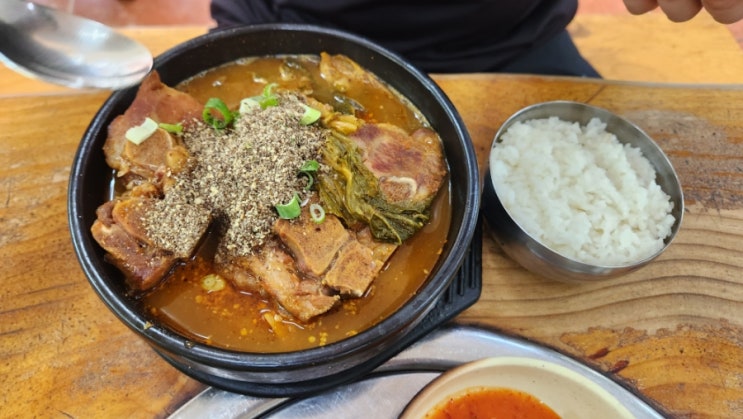  대전 복합터미널 노시환 추천 맛집 '진마루 감자탕'(주차/매장/메뉴)