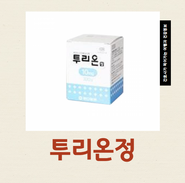  투리온정 부작용 효과 알레르기약 항히스타민제 복용법