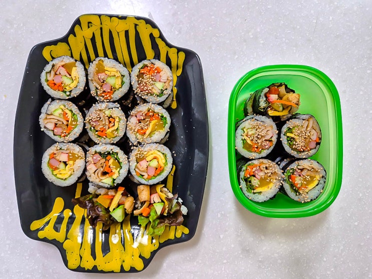  주말 집밥 메뉴 명란김밥 그리고 점심 메뉴까지