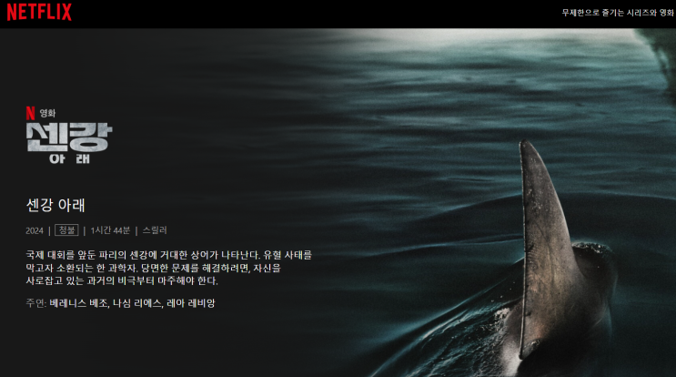  넷플릭스 영화 추천 센강아래 후기 결말 평점 실화