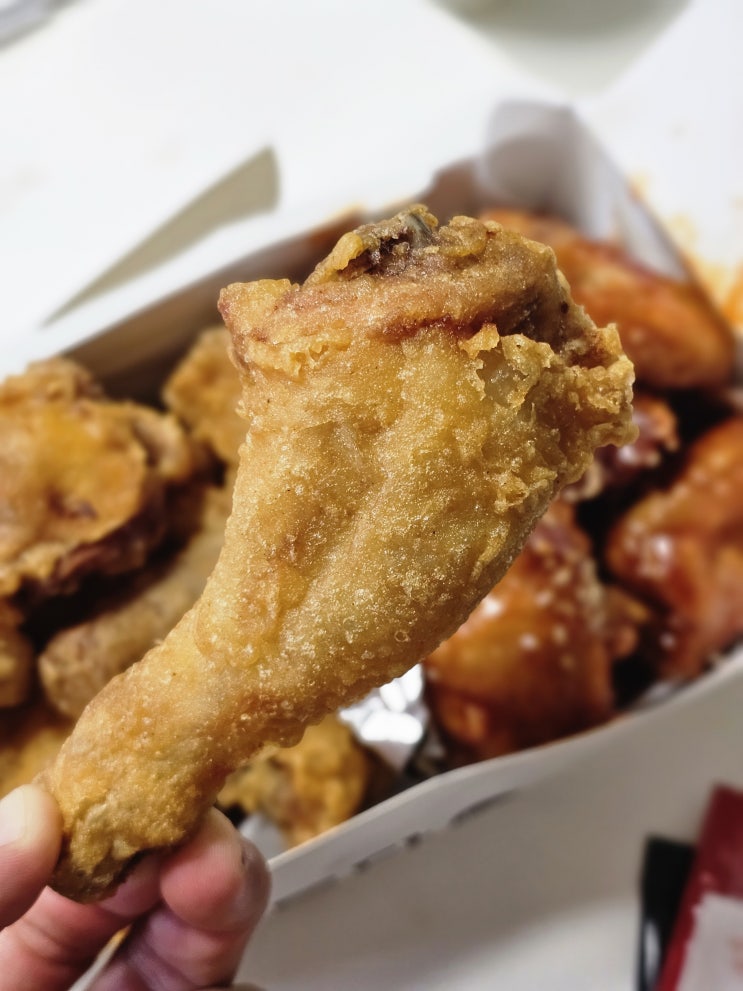  (방구석 시식회) 달성농수산물센터 옆 시장 통닭 스타일 치킨 맛집 -통닭상회- 테크노폴리스 맛집