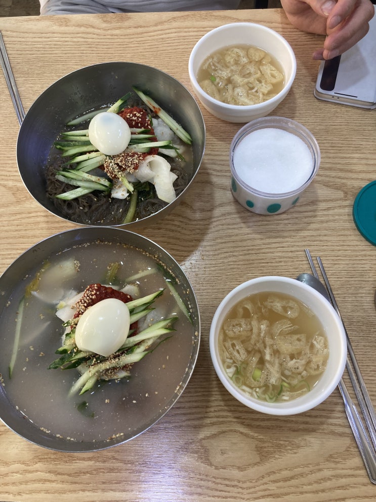 [강동구 천호동 냉면골목] 천호동 점심메뉴 시원한 열무 물냉면과 비빔냉면 맛집 삼거리냉면 (+저렴한 가격은 덤)