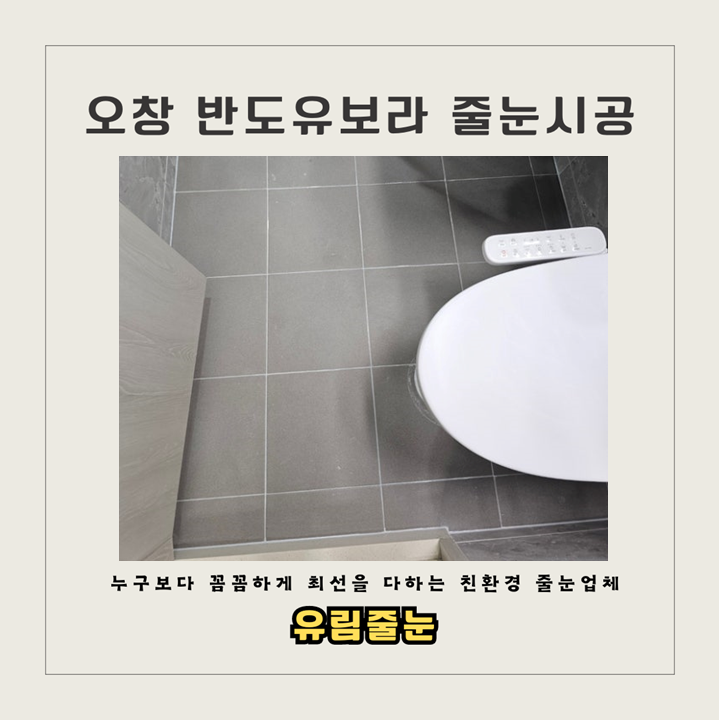  청주줄눈시공, 입주전 필수사항 줄눈시공! _유림줄눈