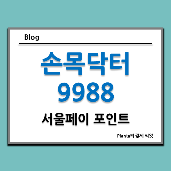  손목닥터 9988 포인트 서울페이 전환 신청 후기