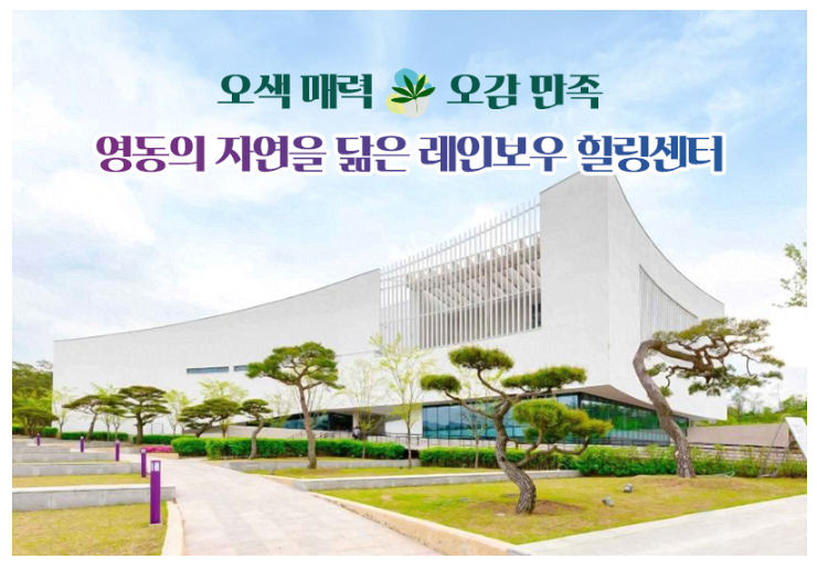 오색 매력 오감 만족 영동의 자연을 닮은 레인보우 힐링센터 오색 매력 오감 만족 영동의 자연을 닮은 레인보우 힐링센터