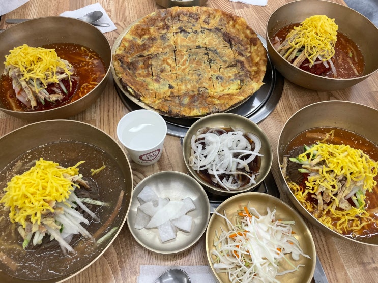  대전 진주냉면 맛집 유원옥 육전에 싸먹는 냉면