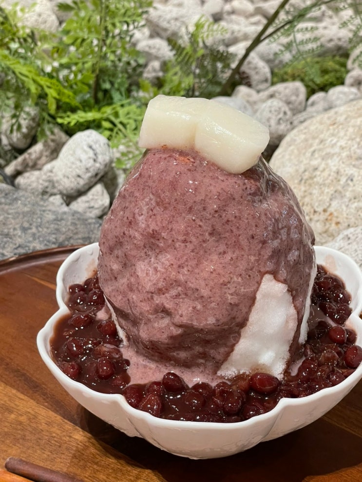  영등포 타임스퀘어 카페 적당 팥빙수!