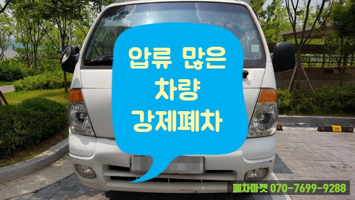  압류 많은 차량 강제폐차