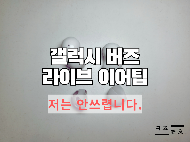 갤럭시 버즈 라이브 이어팁, 충분히 써보고 버렸습니다.