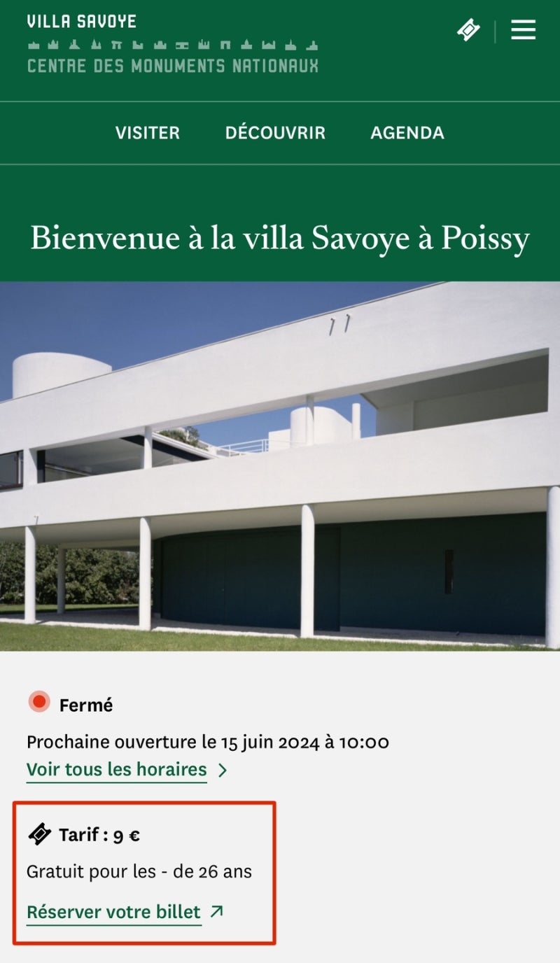 파리 여행🇫🇷] : Le Corbusier_ Villa Savoye 빌라 사보아 예약방법 및 방문후기 : 네이버 블로그, image size:800x1376