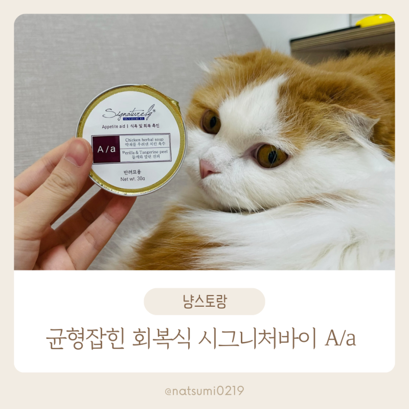 고양이식욕촉진제 식욕부진 영양식 시그니처바이 A/a