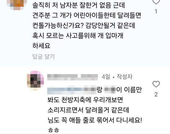  대형견 입마개 요청에…"딸들 줄에 묶고 다녀" 황당글 유튜버 방탄소년단, '까까머리' 완전체…RM "잊어버리면 안돼요" "병원비도 개인 돈으로"... 김호중 음주실시간 핫이슈