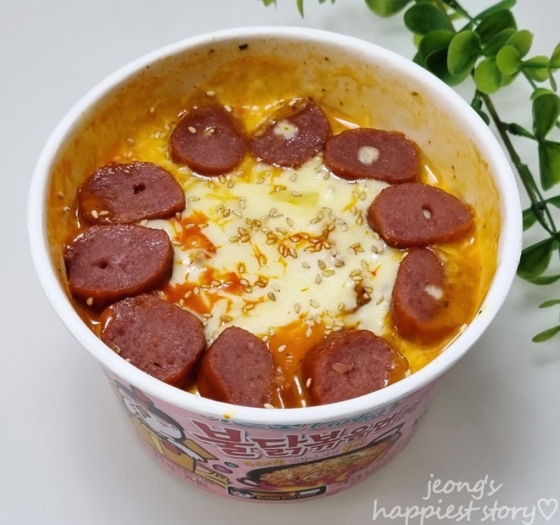 편의점 꿀조합 불닭볶음면 치즈 까르보 불닭 리조또 레시피 만들기