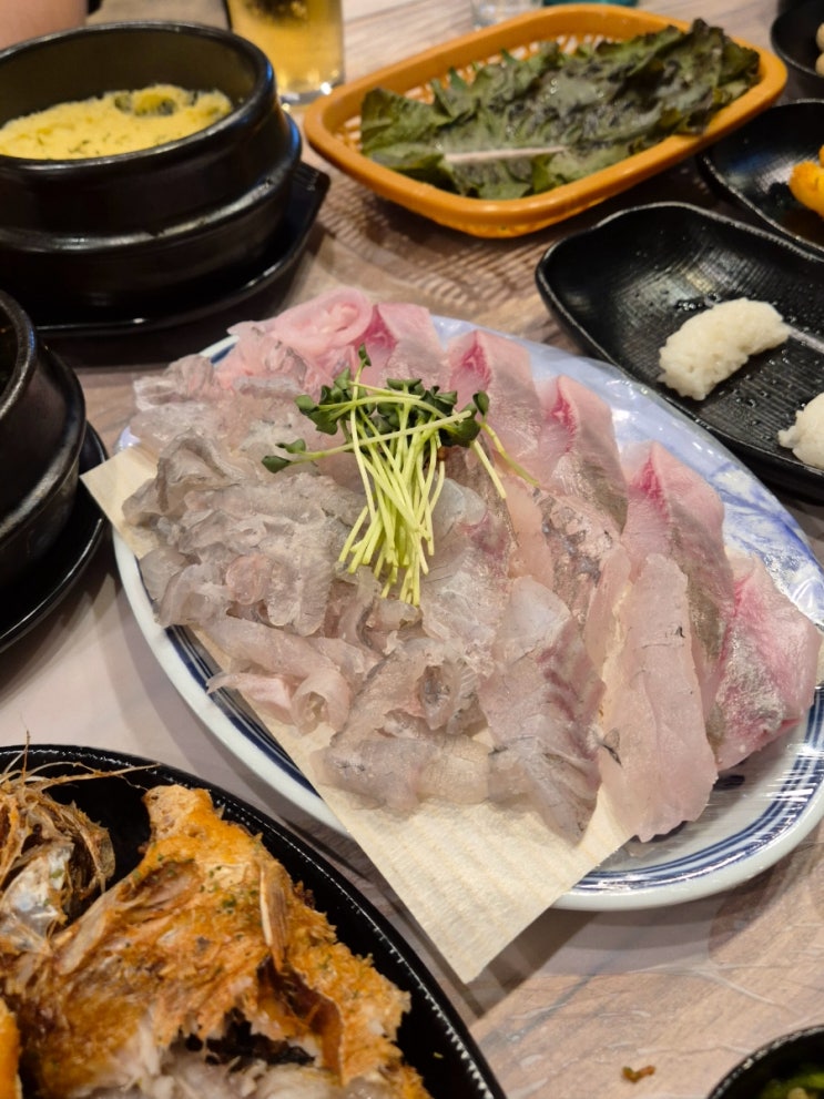  김해 내외동맛집 OK도매횟집 제철회 밀치, 우럭, 도다리