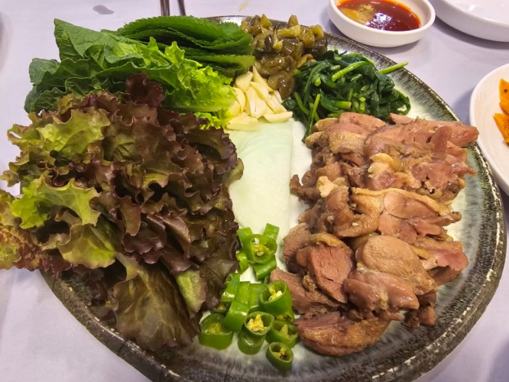  대전 관평동 오리집 [도안동 감나무집] 첨 먹어보는 오리 수육