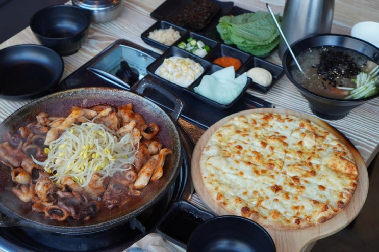  옥정신도시맛집 옥정동쭈꾸미 매콤한 쭈꾸미에 피자까지