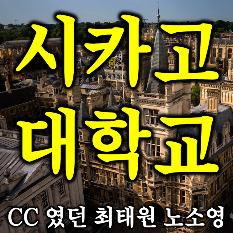  아이비리그에 버금가는 시카고 대학교  CC였던 최태원 노소영이 함께 즐겼던 것?