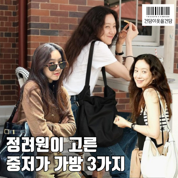  중저가 데일리백 찾으신다면 연예인 정려원 가방 3가지를 주목하세요