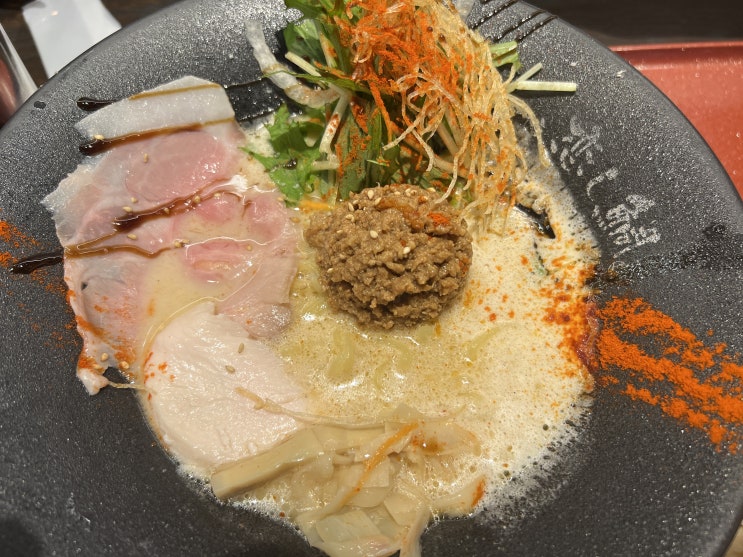  처음 먹어보는 일본 라멘 도미(鯛)라멘