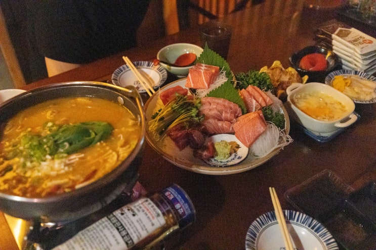  참치회가 맛있고 대화하기 좋은 구미인동이자카야 유키노하나