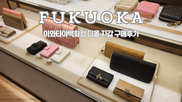  후쿠오카 디올 지갑 구매후기, 이와타야 백화점, 가격, 할인, 면세 받는 방법, 어딕트 립글로우