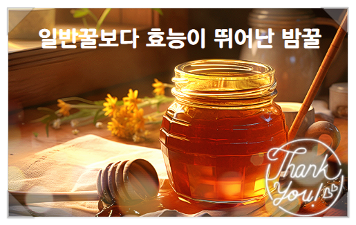  밤꿀 먹는 법 밤꿀의 효능
