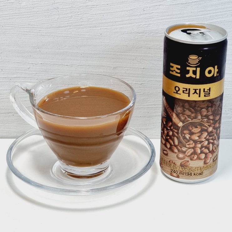  조지아 오리지널 240 캔커피 카페인 영양성분
