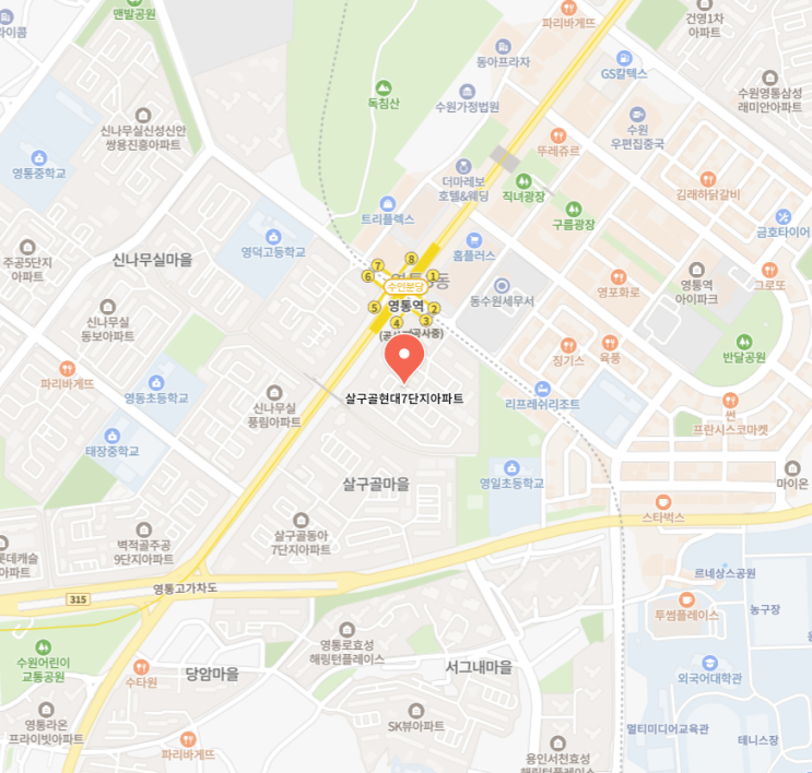  수원 영통구 살구골 현대 7단지 아파트 임장기