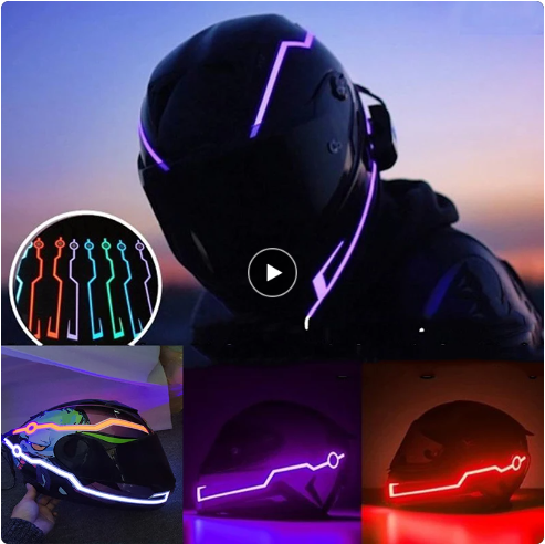  오토바이 헬멧 LED 튜닝, 사이버펑크스타일